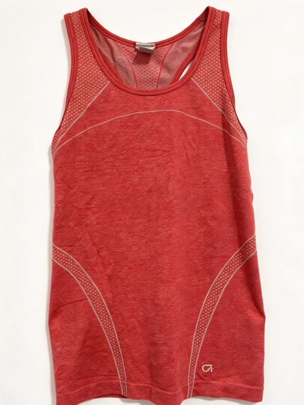 GapFit Motion Seamless Heathered Coral Pink Racerback Running Tank Top XS